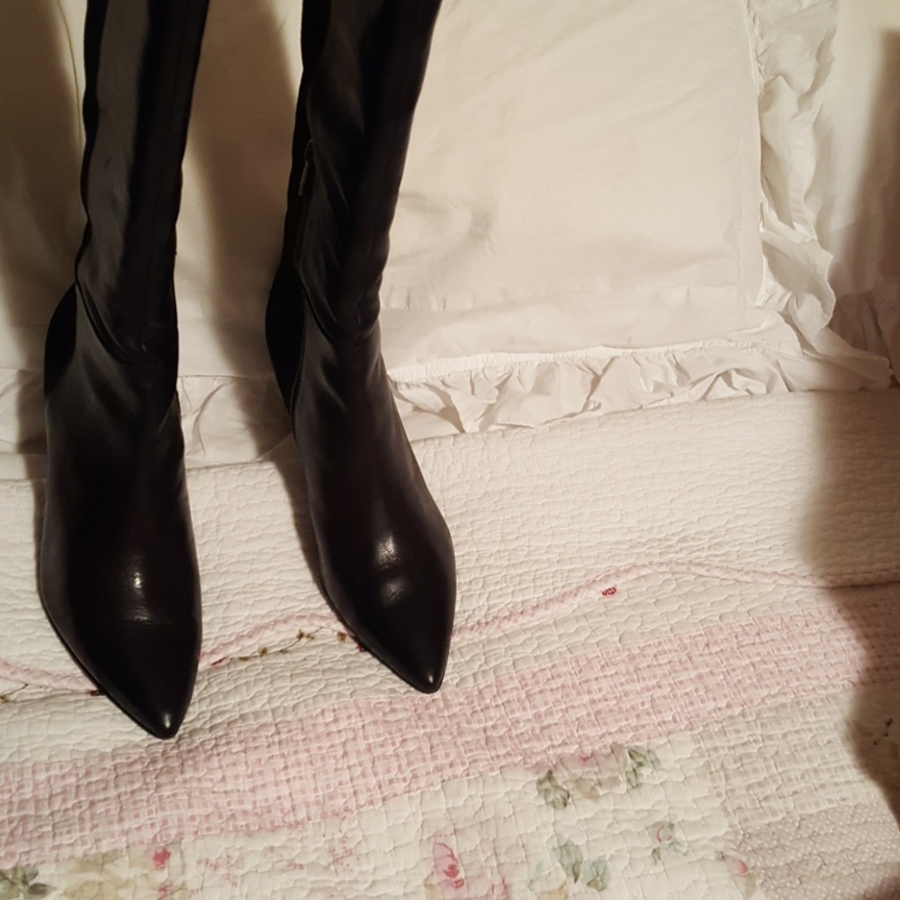 Black over the knee boots